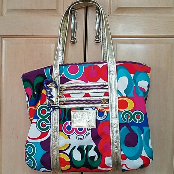coach multicolor bag